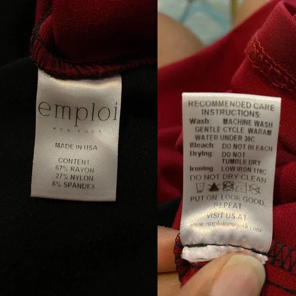 Emploi Summer Dress Size M Sleeveless Black Red - Picture 2 of 7